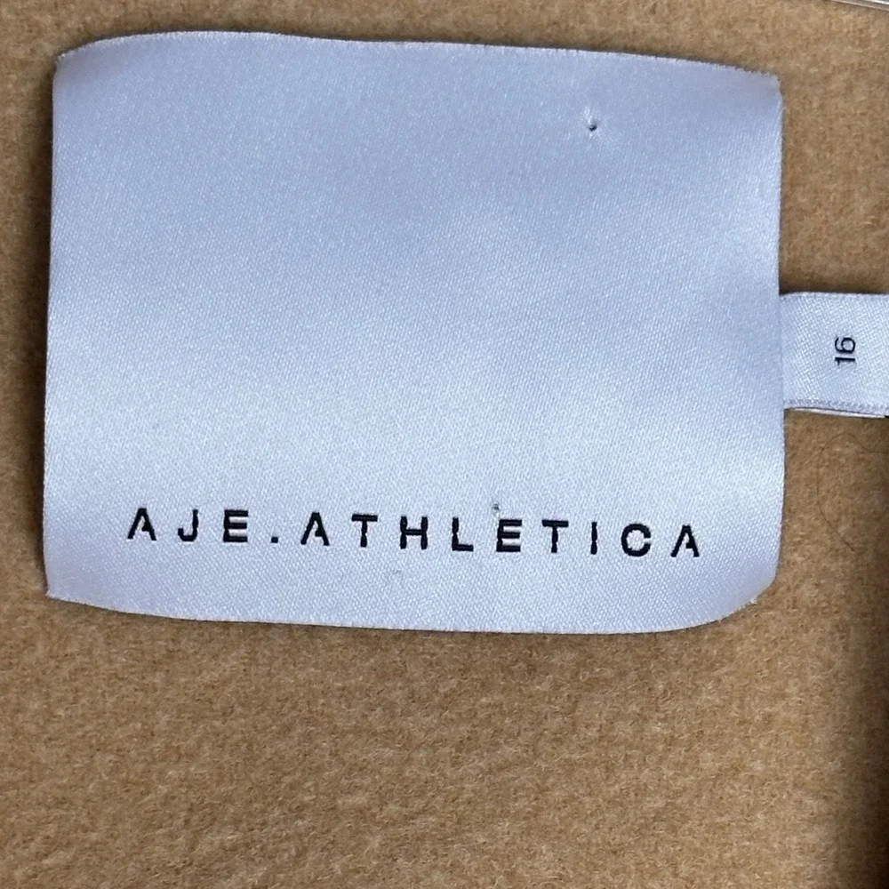 Aje Athletica Longline Tailored Vest Camel‎ Sleeveless Coat 16 Minimalist